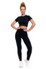 LEGGINSY DAMSKIE OCIEPLANE GETRY Z WYSOKIM STANEM I SZEROKI PAS MORAJ
