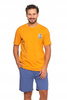 PIŻAMA MĘSKA Dwuczęściowa T-Shirt z Krótkim Rękawem Spodenki MORAJ 