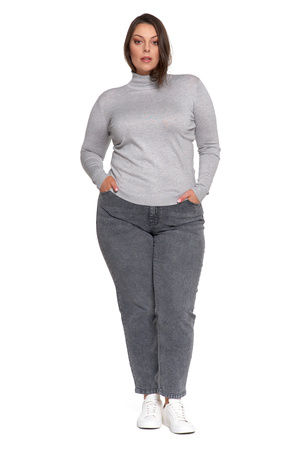 CIENKI GOLF DAMSKI ELEGANCKI SWETER BLUZKA Z GOLFEM DŁUGI RĘKAW MORAJ