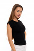 Koszulka Damska Czarny Top z krótkim rękawem Bluzka T-Shirt MORAJ