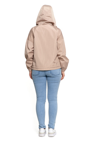 KURTKA DAMSKA PRZEJŚCIOWA Z KAPTUREM LEKKA NA JESIEŃ WYGODNA GŁADKA MORAJ