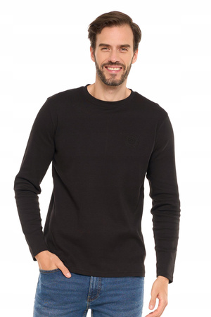 KOSZULKA MĘSKA Na Długi Rękaw Longsleeve Gładka Klasyczna Prosta MORAJ 