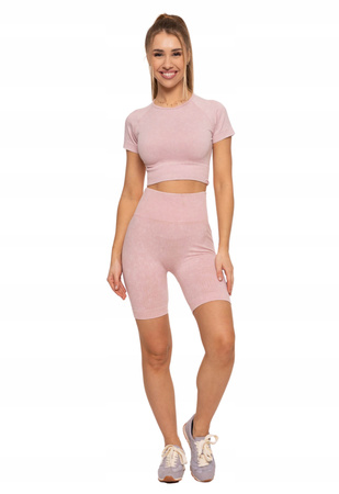 CROP-TOP DAMSKI z Krótkim Rękawem Stylowa Koszulka Sportowa MORAJ