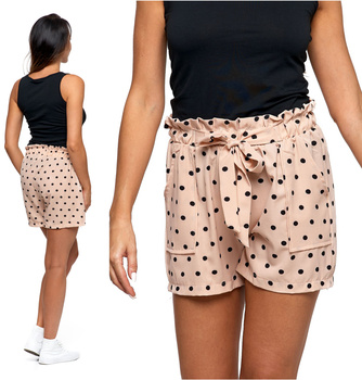 MORAJ Szorty Spodenki Damskie w groszki