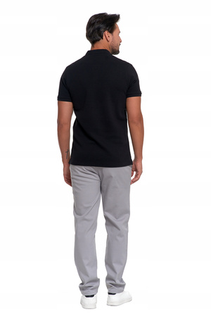 Elegancki T-Shirt Koszulka Polo Polówka Na Zamek Krótki Rękaw MORAJ 