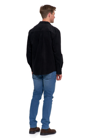 KOSZULA MĘSKA SZTRUKSOWA BAWEŁNIANA DŁUGI RĘKAW KLASYCZNA MODNA MORAJ