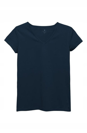 T-Shirt Damski Klasyczny Gładki Bawełniany Koszulka Krótki Rękaw MORAJ