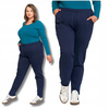 SPODNIE DRESOWE Damskie Klasyczne Proste Bez Ściągacza Plus Size MORAJ