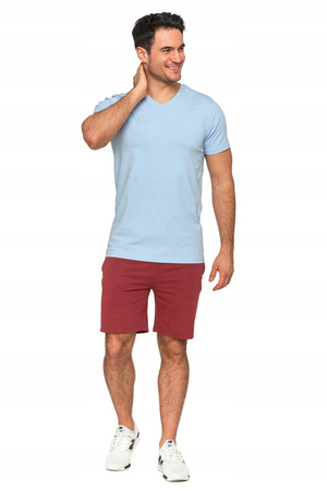 T-SHIRT MĘSKI Koszulka Gładka PREMIUM Bluzka z Haftem Logo MORAJ