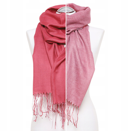 Szal Damski Duży Frędzle Gładki Dwustronny Modny Wiosenny Szalik MORAJ