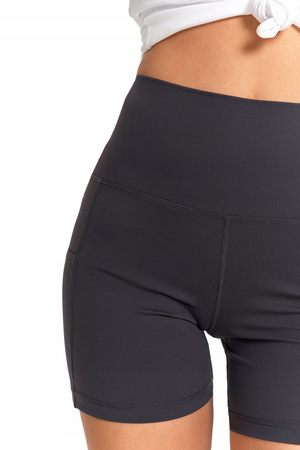 Legginsy Kolarki Szorty Damskie Sportowe Wysoki Stan Kieszenie MORAJ