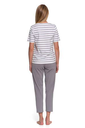 PIŻAMA DAMSKA DWUCZĘŚCIOWA KRÓTKI RĘKAW DŁUGIE SPODNIE WYGODNA MORAJ