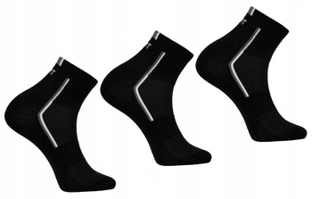 Skarpetki Męskie 3/4 Skarpety za Kostkę Klasyczne Czarne 3-PAK MORAJ