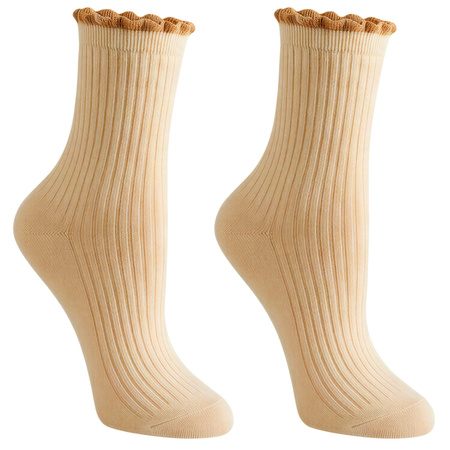 SKARPETY DAMSKIE MORAJ DŁUGIE PRĄŻKOWANE SKARPETKI 5-PAK WYSOKIE