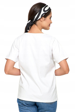 T-Shirt Damski Bawełna PREMIUM Luźna Koszulka Wygodna Gładka MORAJ 