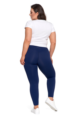 SPORTOWE LEGGINSY DAMSKIE WYSOKI STAN GŁADKIE KRYJĄCE MODELUJĄCE MORAJ