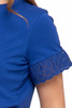 Elegancka Bluzka Damska Motylkowe Rękawy z Koronką Koszulka T-Shirt MORAJ 