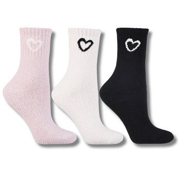 CIEPŁE SKARPETKI DAMSKIE MORAJ DŁUGIE SKARPETY UROCZE WYSOKIE 3-PAR