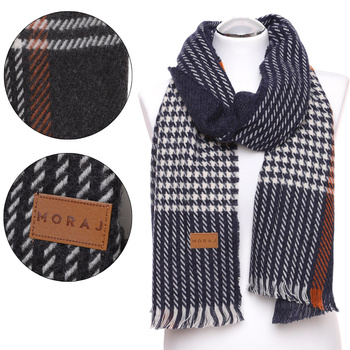 Długi Szal Męski Elegancki Ciepły MORAJ