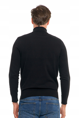 Elegancki Golf Męski Sweter Pod Szyję Klasyczny Cienki Sweterek MORAJ 
