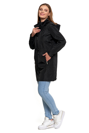 KURTKA DAMSKA PRZEJŚCIOWA Z KAPTUREM PARKA ELEGANCKI PŁASZCZ MORAJ