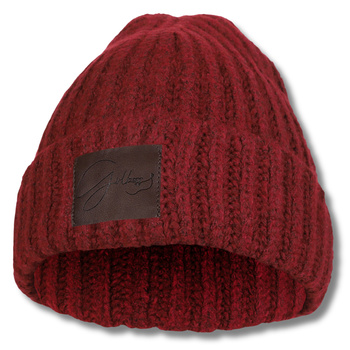 GRUBA CZAPKA DAMSKA CIEPŁA SZEROKI PRĄŻEK ZIMOWA Z NASZYWKĄ MODNA MORAJ