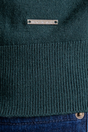 ELEGANCKI SWETER MĘSKI PÓŁGOLF KLASYCZNY GŁADKI MODNY DOPASOWANY MORAJ