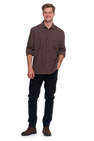 FLANELOWA KOSZULA MĘSKA 100% BAWEŁNA W KRATĘ DŁUGI RĘKAW WYGODNA MORAJ