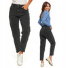 Spodnie Mom Fit Jeansowe Damskie z Wysokim Stanem Luźne Jeansy MORAJ 