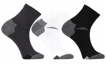 Skarpetki Męskie 3/4 Skarpety za Kostkę Klasyczne Zestaw 3-PAK MORAJ