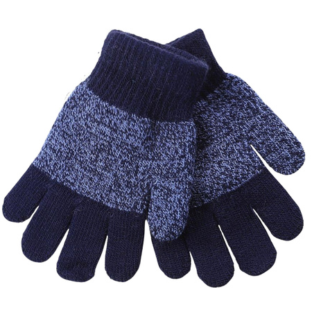 RĘKAWICZKI DZIECIĘCE PIĘCIOPALCZASTE CIENKIE KLASYCZNE NA ZIMĘ MORAJ 16CM