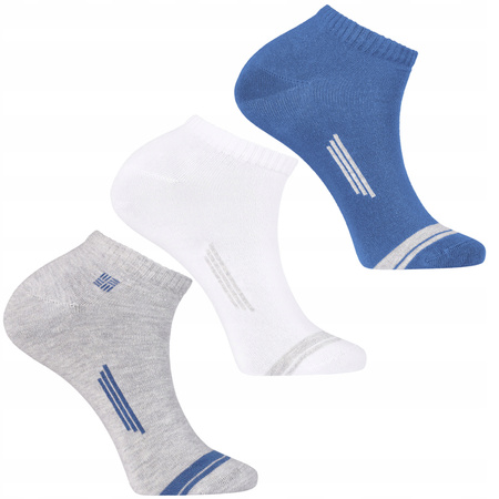 Skarpety Męskie MORAJ Niskie Skarpetki Stopki Kolorowe Zestaw 3-pary