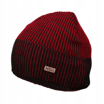 Czapka Męska Klasyczna Prążkowana na Jesień Zimę Elegancka MORAJ