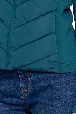 KRÓTKA KURTKA DAMSKA PRZEJŚCIOWA Z KAPTUREM NA JESIEŃ CIEPŁA MORAJ