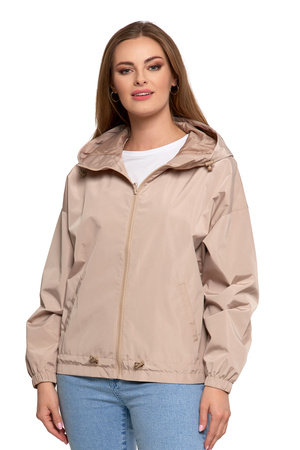 KURTKA DAMSKA PRZEJŚCIOWA Z KAPTUREM LEKKA NA JESIEŃ WYGODNA GŁADKA MORAJ