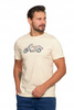 T-SHIRT MĘSKI HAFT MOTOCYKLA Koszulka z krótkim rękawem Bawełniana MORAJ 