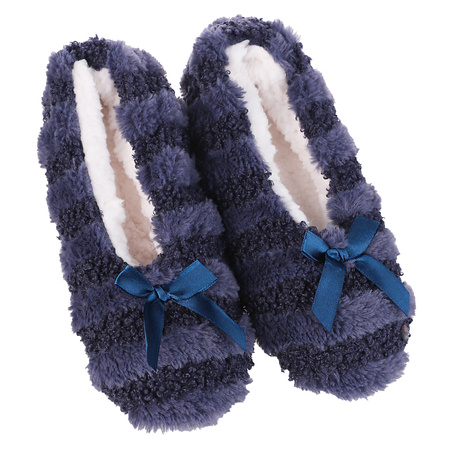 KAPCIE DAMSKIE BAMBOSZE MIĘKKA PODESZWA PAPCIE Z ABS KOKARDKI MORAJ