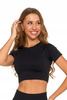 CROP-TOP DAMSKI z Krótkim Rękawem Stylowy Koszulka Sportowa MORAJ