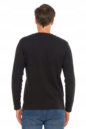 KOSZULKA MĘSKA Na Długi Rękaw Longsleeve Gładka Klasyczna Prosta MORAJ 