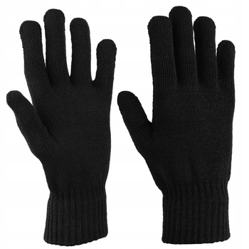 Rękawiczki Męskie Przejściowe Pięciopalczaste Klasyczne Czarne MORAJ