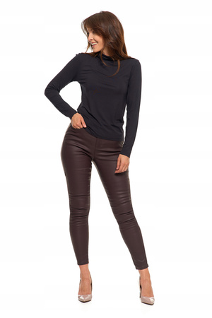 Bluzka Damska Golf Długi Rękaw Wiskoza Elegancka Modna Koszulka MORAJ 