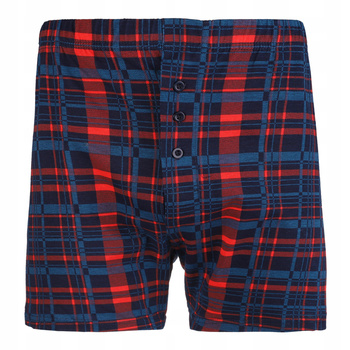 Luźne Bokserki Męskie Majtki w Kratę Szorty Wygodne Bawełniane MORAJ