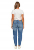 Spodnie Mom Fit Jeansowe Damskie z Wysokim Stanem Luźne Jeansy MORAJ 