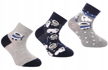Skarpetki Dziecięce Zimowe MORAJ 3 PARY 