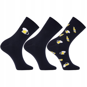 Skarpetki Męskie Wysokie Skarpety Garniturowe Zestaw 3-PAK MORAJ