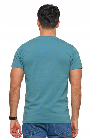 T-SHIRT PREMIUM MĘSKI Koszulka Gładka Bluzka z Haftem Logo MORAJ