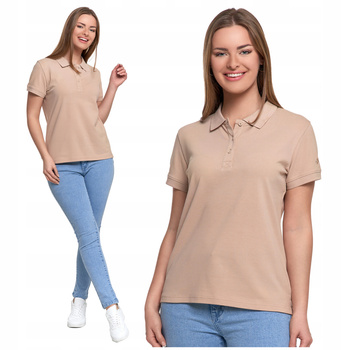 Koszulka Polo Damska Klasyczna Polówka z Kołnierzykiem Bawełniana MORAJ
