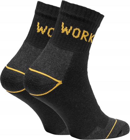 Skarpety Robocze 3/4 WORK BHP Wytrzymałe Mocne Skarpetki Bawełna 3PAK 