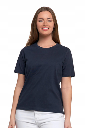 T-SHIRT DAMSKI z Krótkim Rękawem Bez Szwów Bocznych Luźna Koszulka MORAJ 
