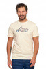 T-SHIRT MĘSKI HAFT MOTOCYKLA Koszulka z krótkim rękawem Bawełniana MORAJ 